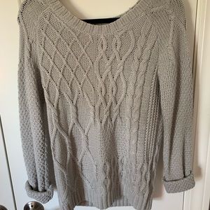 Mossimo grey and silver sweater
